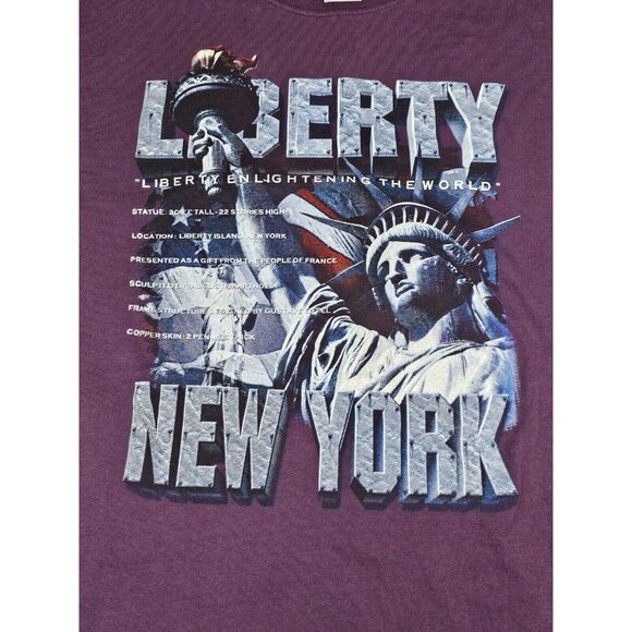 New York Statue Of Liberty T-Shirt Mens Large. Vintage‎ Graphic Tee. - Picture 2 of 6
